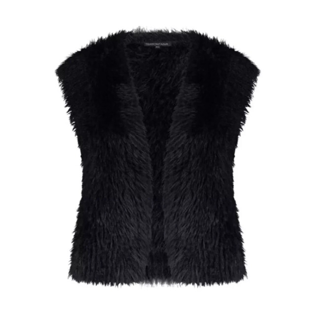 Tramontana hairy yarn vest o05-17-701 009000 black 06226.990.0011 large
