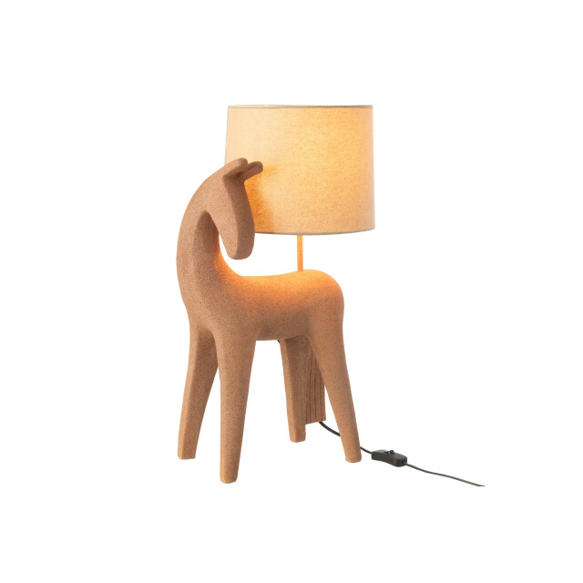 J-Line Table lamp horse modern resin terra 50114 large