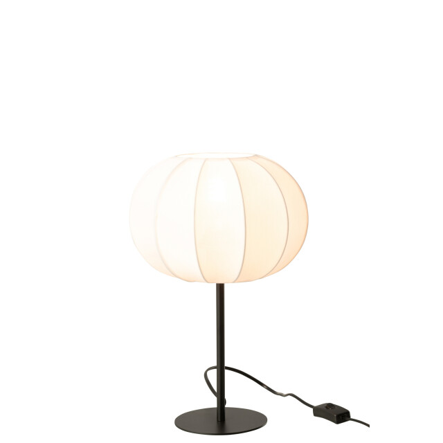 J-Line Table lamp lantern metal/textile white small 54206 large