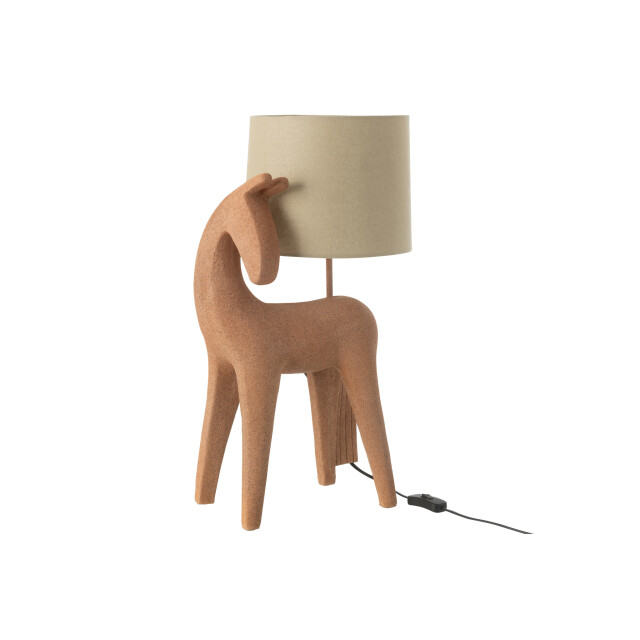 J-Line Table lamp horse modern resin terra 50114 large