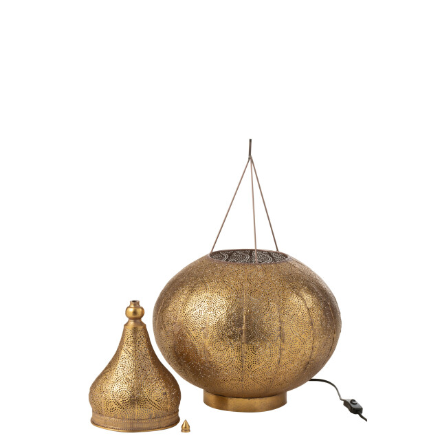 J-Line Lamp aladin metal gold small 40888 large