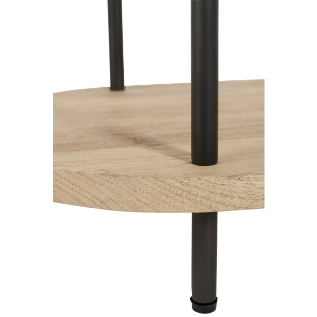J-Line Side table eli 2shelves mango wood/iron natural/grey 20947 large