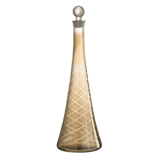 J-Line Carafe stem glass smoke 35525 large