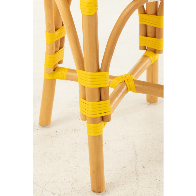 J-Line Stool rattan yellow/white small 51119 large