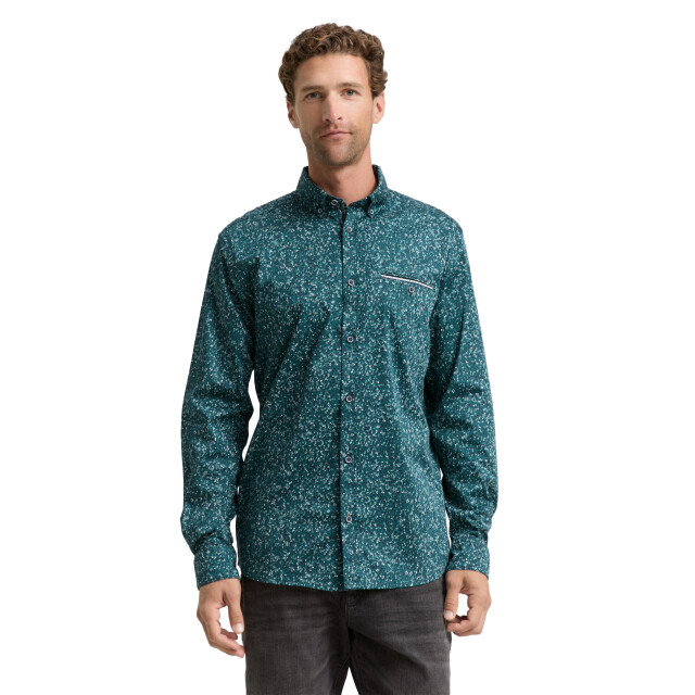 Tom Tailor Colorful printed stretch shirt 1047340 large