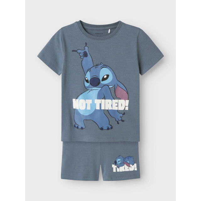 Name It Jongens korte pyjama set shortama nmmarush stitch 13243004-Blue Mirage large