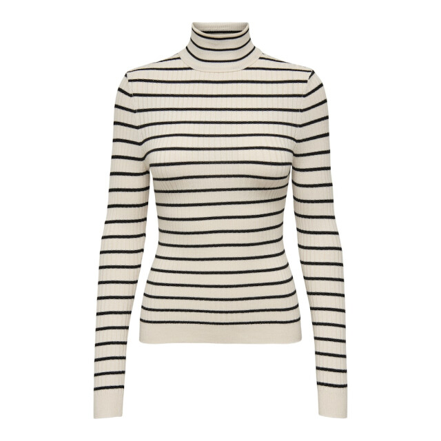 Only Onlkarol ls rollneck pullover knt noos ecru dessin 4219.08.0025 large