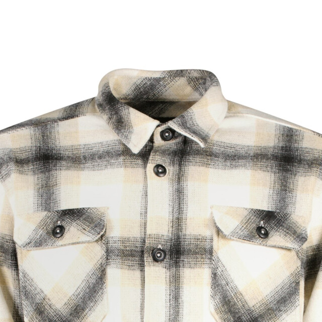 Cars Mitzel sw shirt check white ecru dessin 5309.08.0005 large