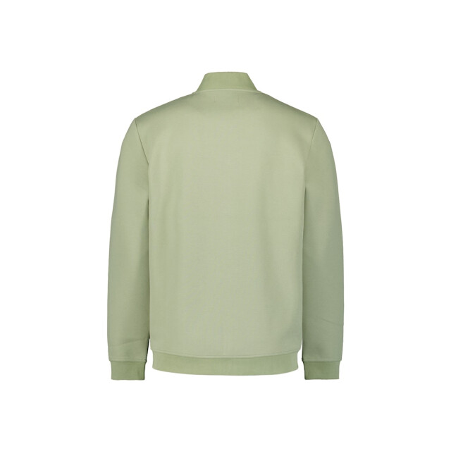No Excess Sweater full zipper pique bomber olijf 5239.22.0015 large
