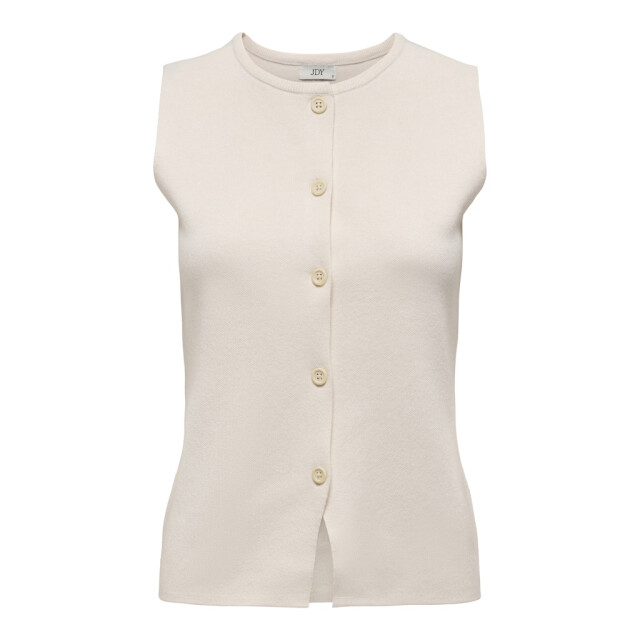 Jacqueline de Yong Jdyprime life sl on fitted vest knt ecru 4259.03.0008 large