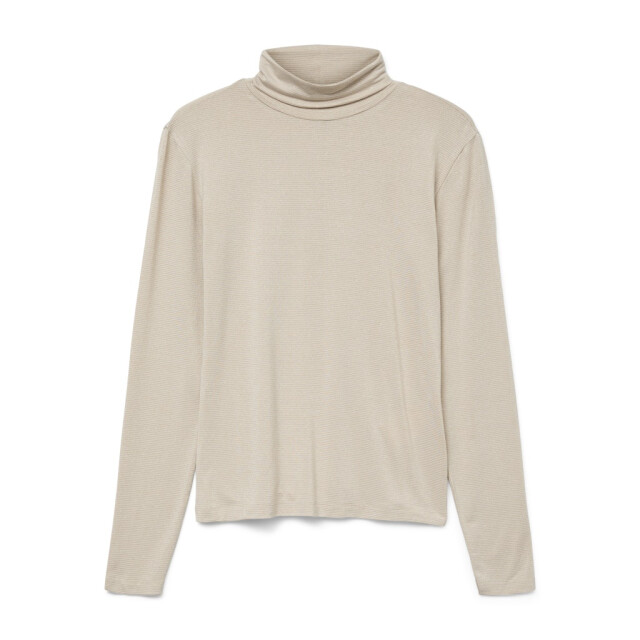 Vero Moda Vmlava glitter ls highneck top noos ecru dessin 4329.08.0028 large