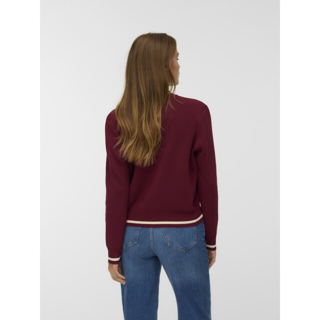 Vero Moda Vmevelijn ls bomber knit cardigan exp bordeaux 4279.47.0006 large