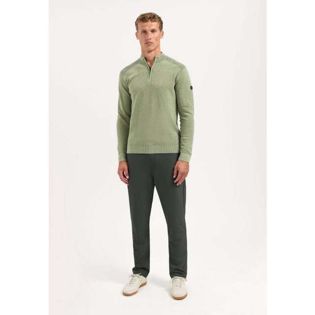 No Excess Pullover half zip plated structure light moss 29230813SN-197 large