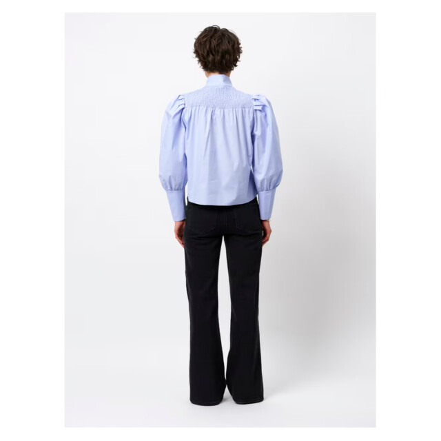 Dante 6 D6 casson smocked blouse D6 Casson Smocked Blouse/4235 Blue Mist large