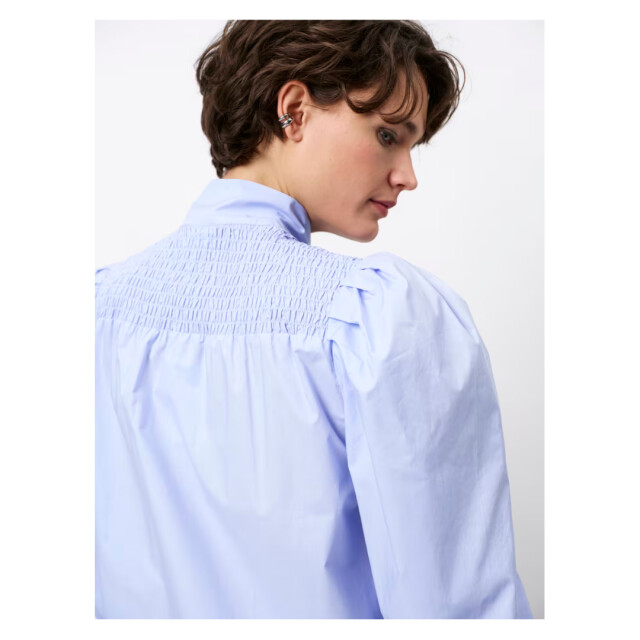 Dante 6 D6 casson smocked blouse D6 Casson Smocked Blouse/4235 Blue Mist large
