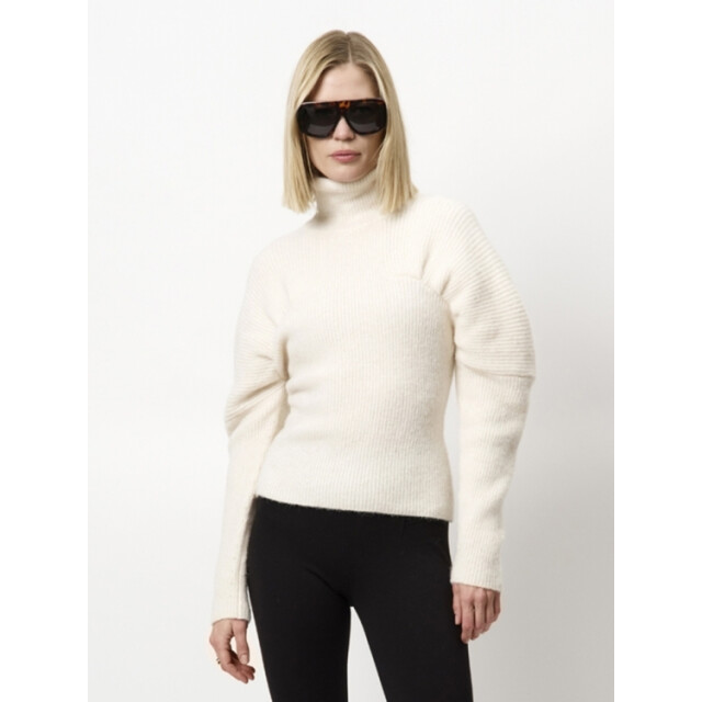 Dante 6 D6 rye pleated sweater D6 Rye Pleated Sweater/1374 Oatmeal Cream large
