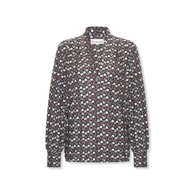 Helena Hart Top 7674dot jozzy print dotty wine 7674DOT large