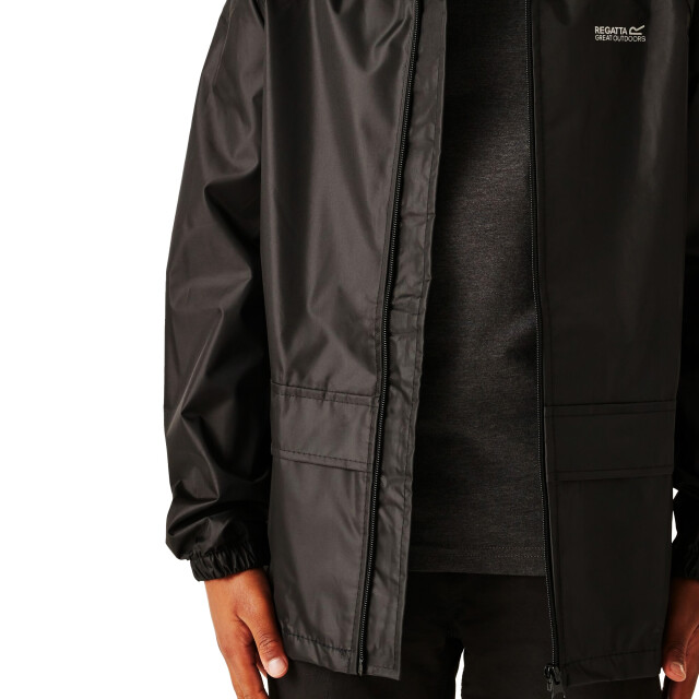 Regatta Geweldige outdoor kinder stormbreak waterbestendige jas UTRG1235_black large