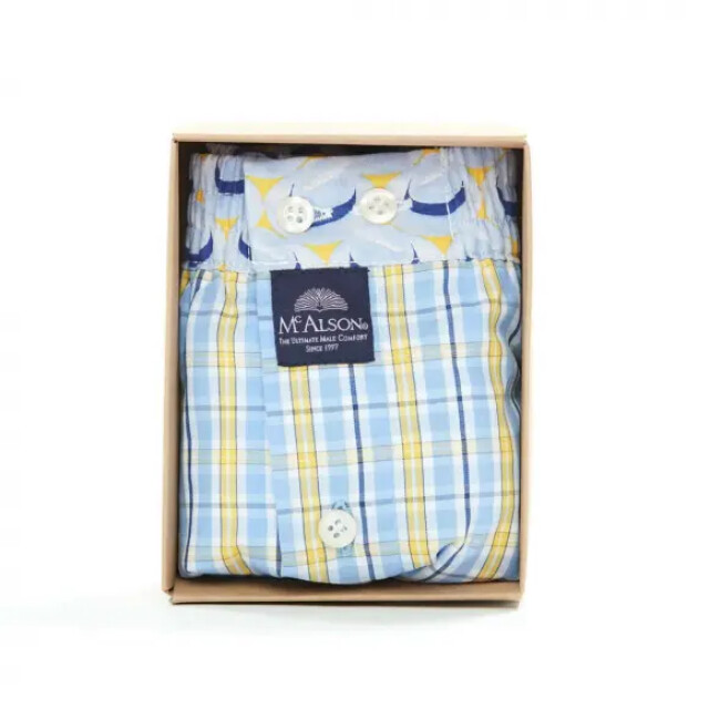 Mc Alson Checkered yellow & blue M4307 large