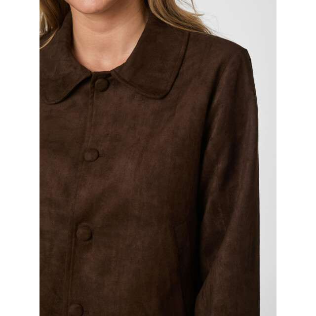 Neo Noir nilo faux suede jacket 165954 676 dark brown 06111.870.0004 large