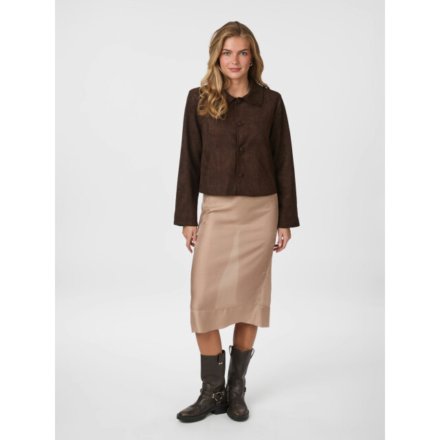 Neo Noir nilo faux suede jacket 165954 676 dark brown 06111.870.0004 large