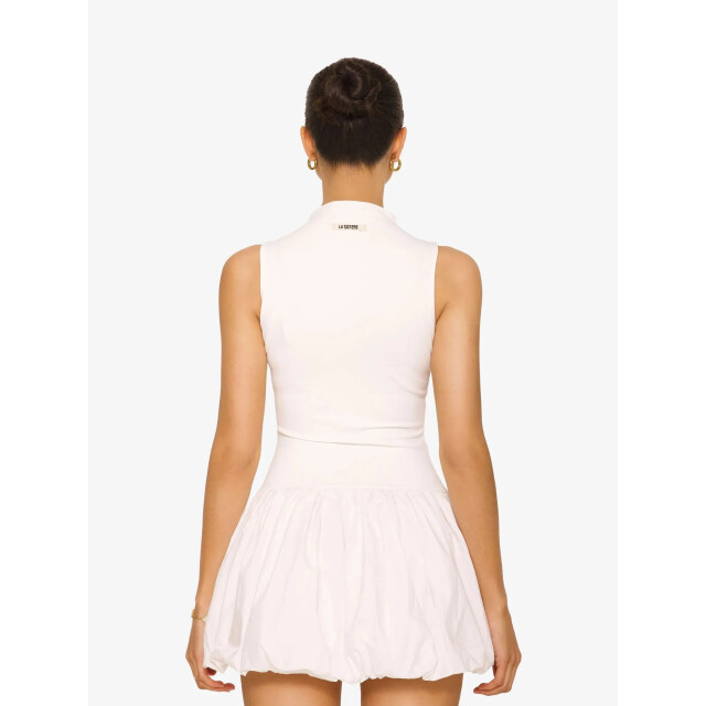LA Sisters Dames jurk mini bubble 1797-WHITE large