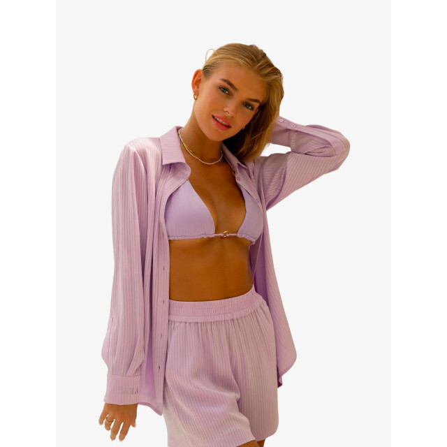 The Lola Club Dames blouse coco COCO-LILAC-BLOUSE large