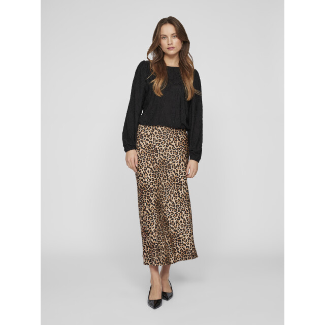 Vila viellette hw midi skirt noos 14084182 caramel 06415.830.0001 large