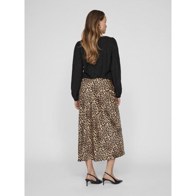 Vila viellette hw midi skirt noos 14084182 caramel 06415.830.0001 large