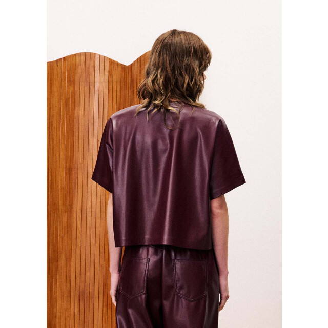 FRNCH Bazin lakleren top bordeaux 9610250453320 large