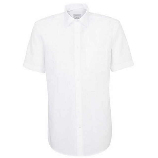 Seidensticker Heren regular overhemd met korte mouwen UTLT6039_white large