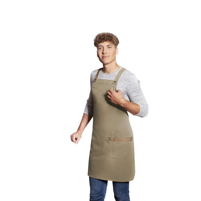 Karlowsky Urban-look slabbenschort met kruisband en zakken UTLT6068_pebble large