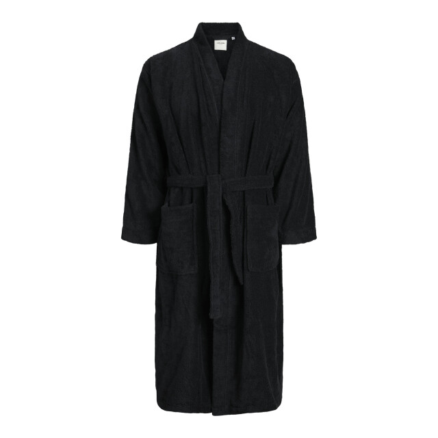 Jack & Jones Badjas heren badstof jacsolid bathrobe 12243624-Zwart large