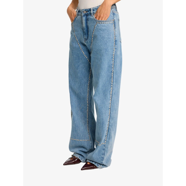 Alix The Label Dames spijkerbroek studs denim blue 2509132348-200 large