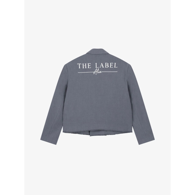 Alix The Label Dames blazer double breasted soft grey melange 2509424328-880 large