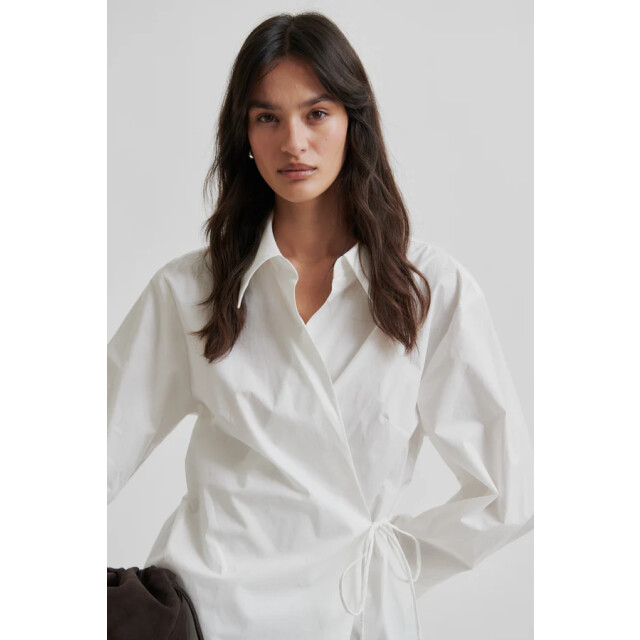 Second Female blouse lm noova wrap shirt 1001 white 06615.100.0249 large