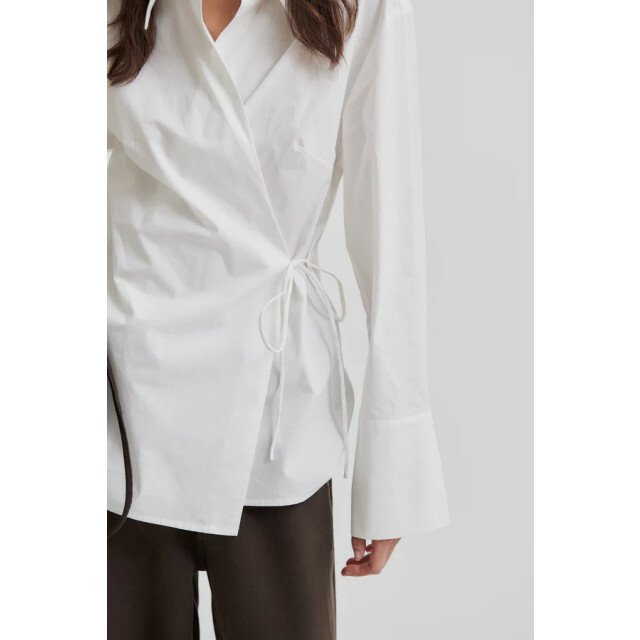 Second Female blouse lm noova wrap shirt 1001 white 06615.100.0249 large