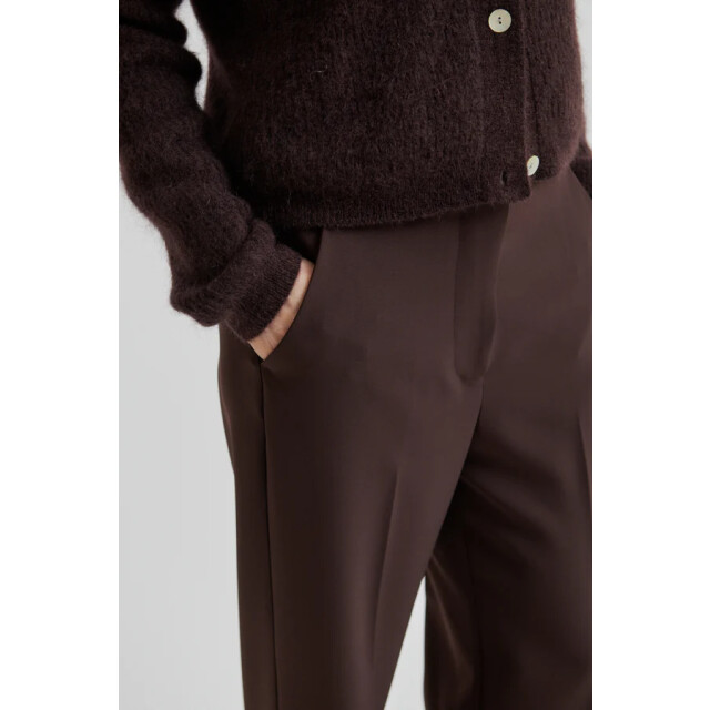 Second Female pant fique classic trouser 6021 chocolate plu 06541.880.0022 large