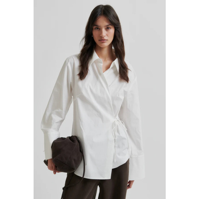 Second Female blouse lm noova wrap shirt 1001 white 06615.100.0249 large
