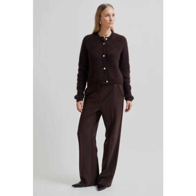 Second Female pant fique classic trouser 6021 chocolate plu 06541.880.0022 large