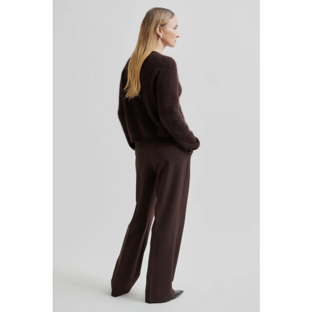 Second Female pant fique classic trouser 6021 chocolate plu 06541.880.0022 large