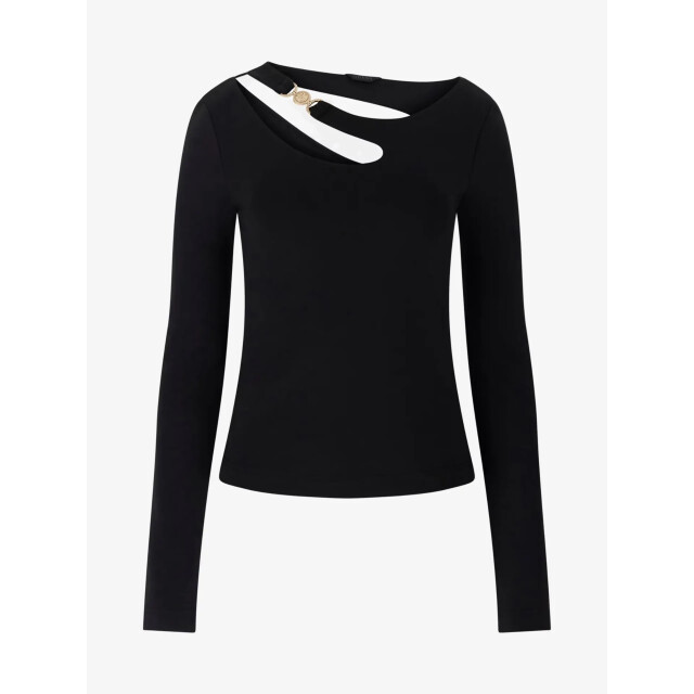Guess Dames longsleeve eleanor buckle zwart W5BP18-KC7M2-JBLK large
