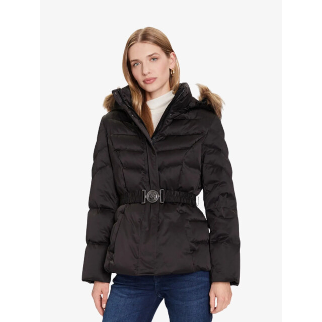 Guess Dames winterjas marina short real down zwart W5BL31-W2802-JTMU large