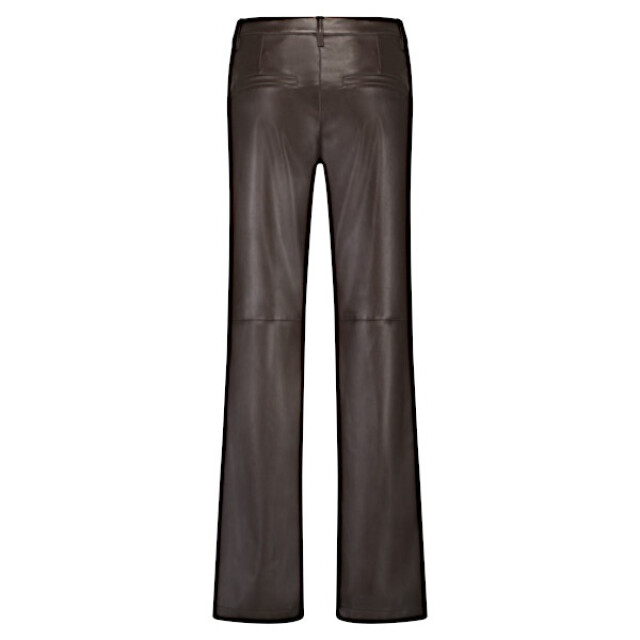 Red Button Broek srb4627 colette faux leather brown SRB4627 Colette Faux Leather - Brown large