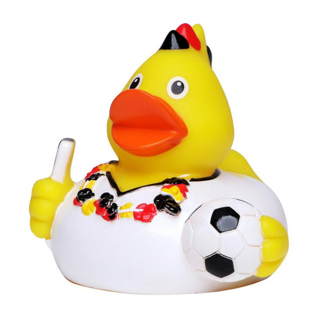 Mbw Schnabels eend voetbal fan krijs speelgoed UTLT4759_yellowwhite large