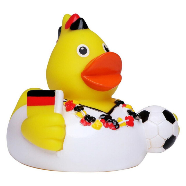 Mbw Schnabels eend voetbal fan krijs speelgoed UTLT4759_yellowwhite large