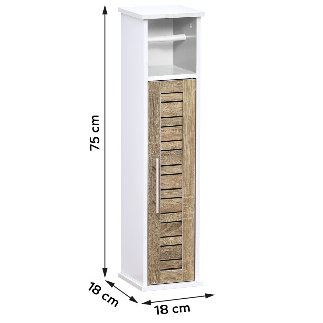 4goodz Toiletrolhouder met toiletroldispenser stockholm 18x18x75 cm - 3048730 large