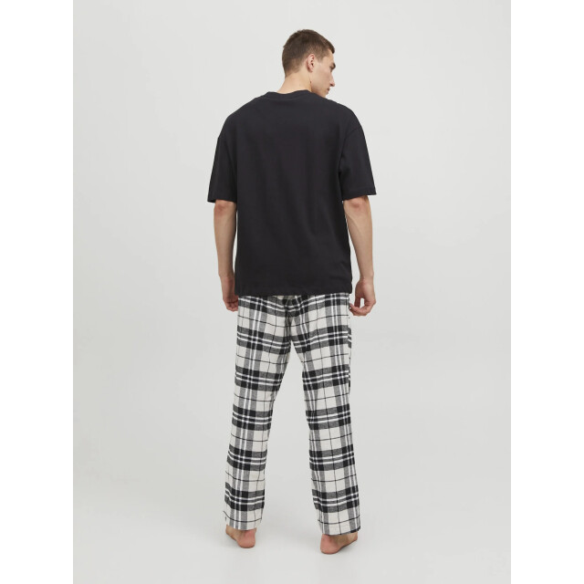 Jack & Jones Heren pyjamabroek flanel lange pijpen jacrimon pants geruit 12182711-Moonbeam large