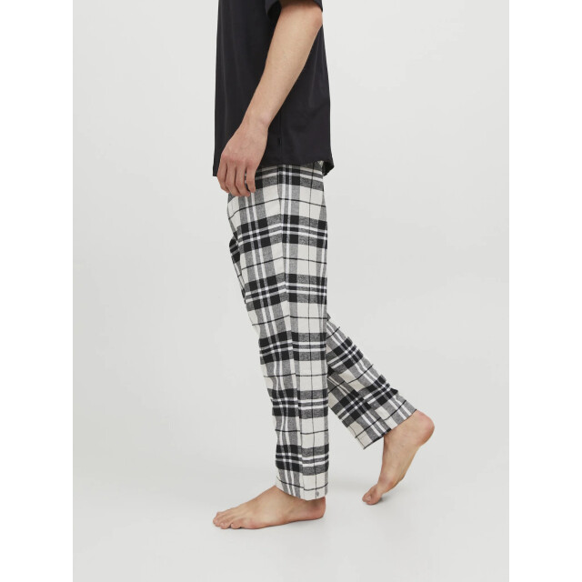 Jack & Jones Heren pyjamabroek flanel lange pijpen jacrimon pants geruit 12182711-Moonbeam large