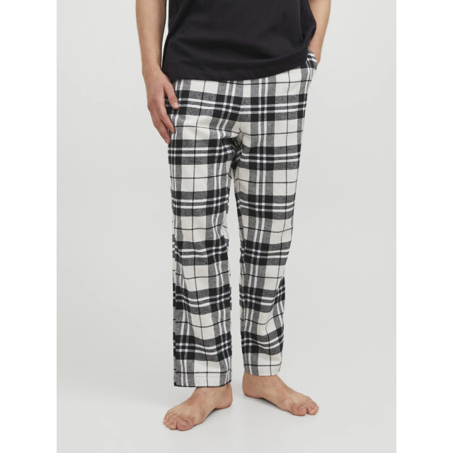 Jack & Jones Heren pyjamabroek flanel lange pijpen jacrimon pants geruit 12182711-Moonbeam large